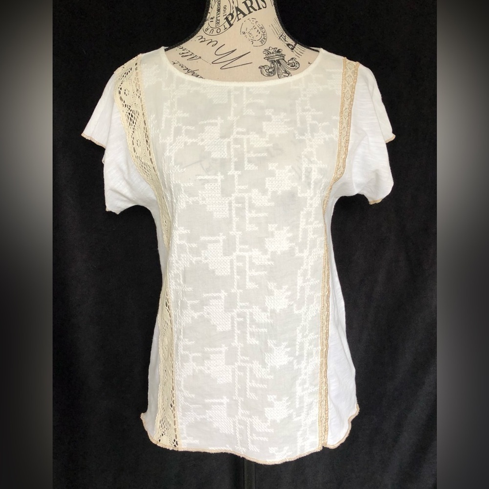 Dalia Collection White Top cream medium 100% cotton